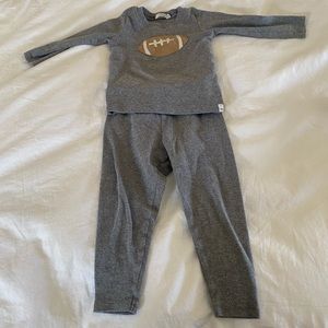 Baby boy Oh Baby! Grey Football set